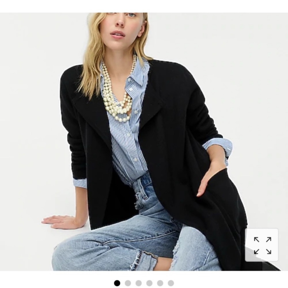 J. Crew Juliette Collarless sweater NWT Sz XS
